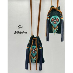Sac médecine amérindien 5 .