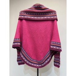 Poncho avec manches pour femmes artisanat, fabriqué artisanalement au Pérou.