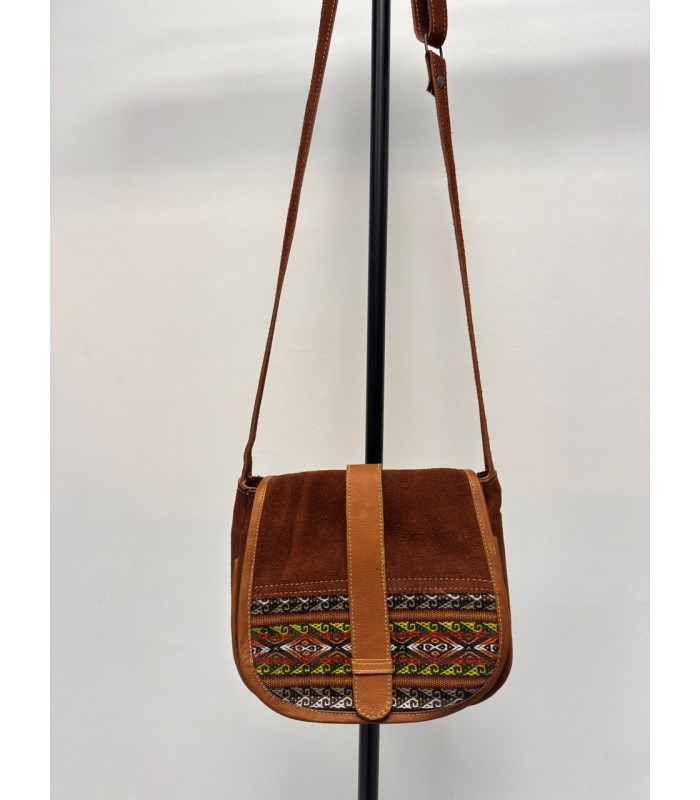 Sac en cuir fabriqué artisanalement en Équateur, modèle pour femme