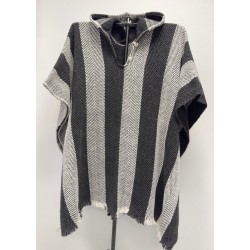 Poncho 100% laine de mouton fabriqué de façon artisanale en Équateur