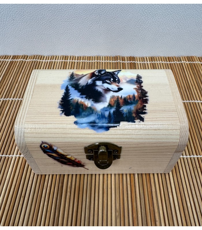 Boîte-à-bijoux fabriqué de façon artisanale avec motif