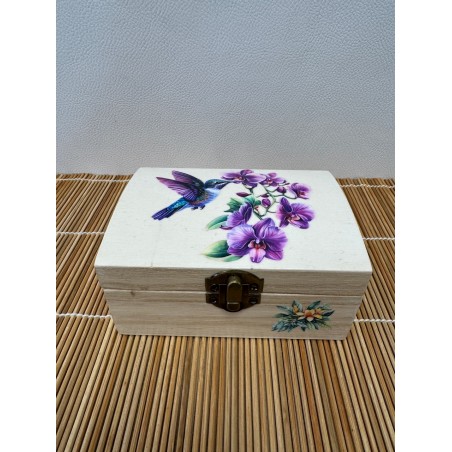 Boîte-à-bijoux fabriqué de façon artisanale avec motif