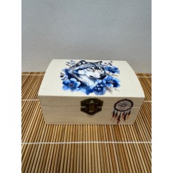 Boîte-à-bijoux fabriqué de façon artisanale avec motif
