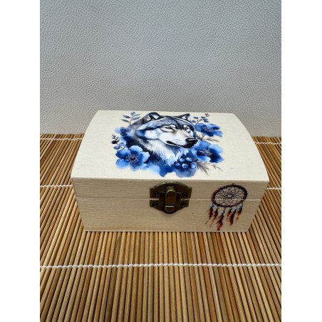 Boîte-à-bijoux fabriqué de façon artisanale avec motif