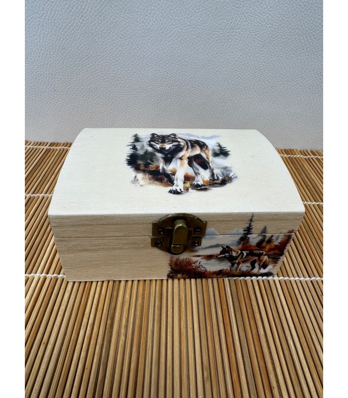 Boîte-à-bijoux fabriqué de façon artisanale avec motif