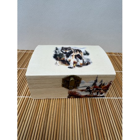 Boîte-à-bijoux fabriqué de façon artisanale avec motif