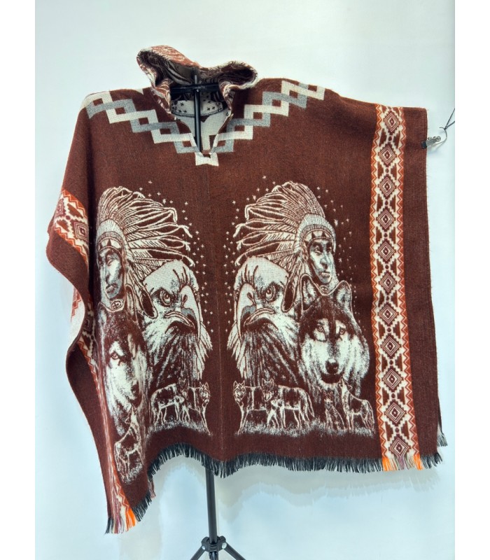 Poncho native chef indien fabrication artisanale