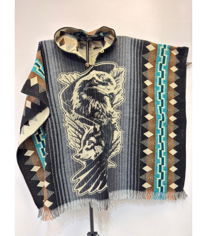 Poncho native aigle 