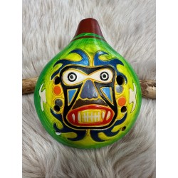 Ocarina en terre cuite fabriqué entièrement à la main au Pérou 