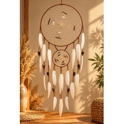 Attrape-rêves fabriqué entièrement à la main by Native Spirit Artisanat , une création unique et originale