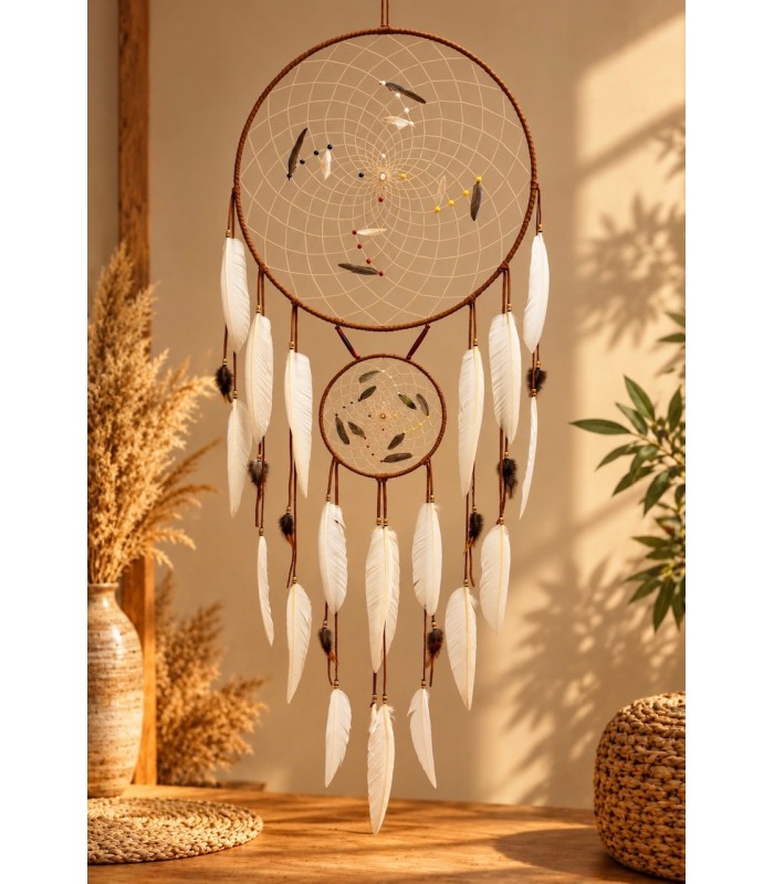 Attrape-rêves fabriqué entièrement à la main by Native Spirit Artisanat , une création unique et originale